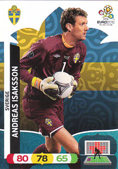 Andreas Isaksson Sweden Panini UEFA EURO 2012 #202